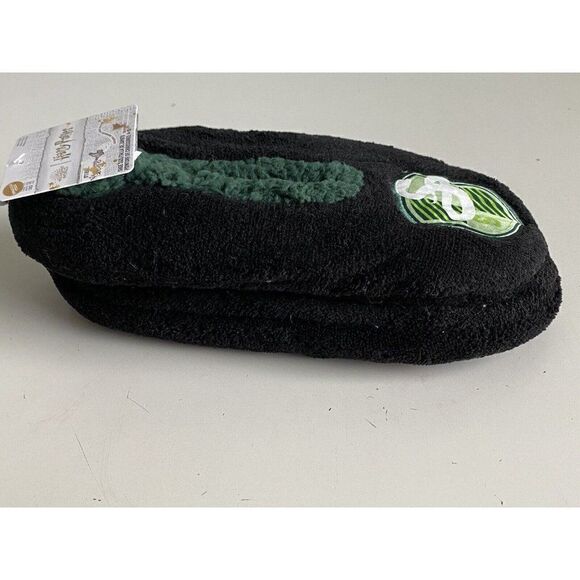 Snuggle Toes Harry Potter Slytherin Slippers Women’s Sz 4-10 Black Green NEW - Picture 5 of 12